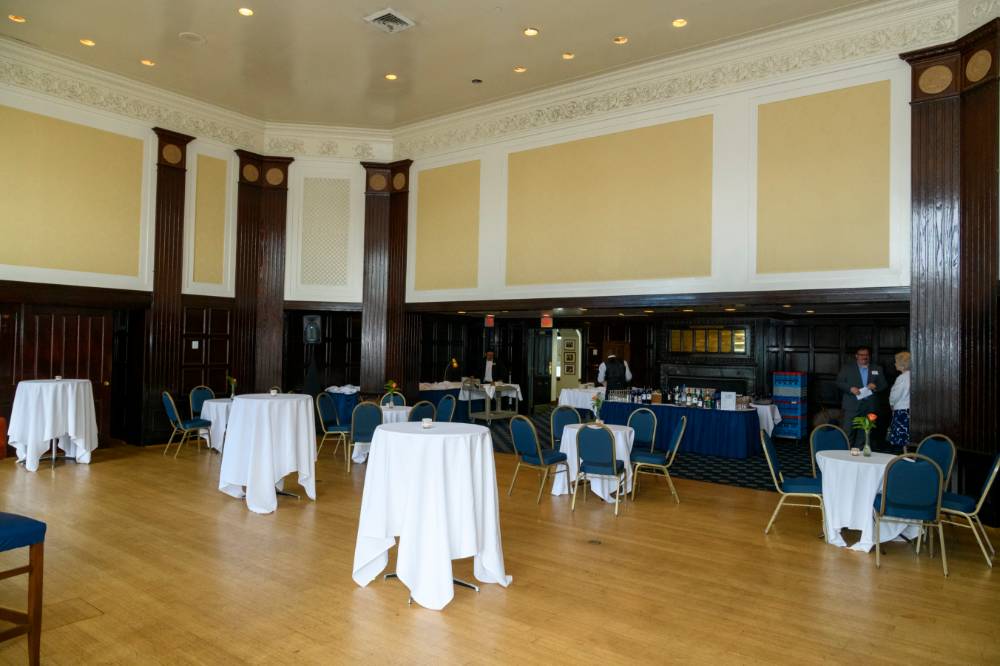wide shot of event center
